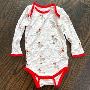 Kytebaby Bamboo Long Sleeve Bodysuit - Cloud Deer - Onesie 6-12mo